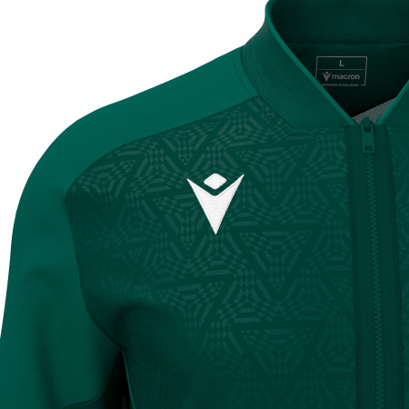 Олимпийка спортивная MACRON MORPHEUS MICROFIBER FULL LENGTH ZIP TOP BOTTLE GREEN/LIGHT BOTTLE GREEN