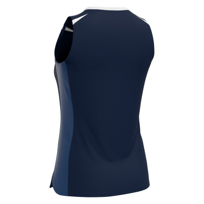 Футболка спортивная MACRON LILY ECO MATCH DAY SLEEVESLESS SHIRT NAVY/WHITE