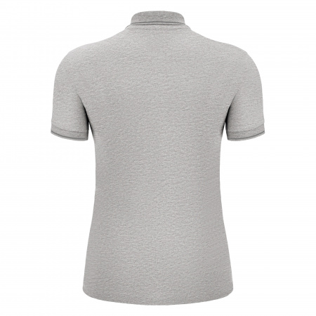Поло спортивное женское х/б MACRON WALTZ ECO POLO GREY MELANGE