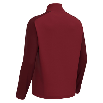 Толстовка тренировочная MACRON ISEN 1/4 ZIP TOP CARDINAL/DARK CARDINAL