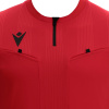 Футболка судейская проф. MACRON DIENST ECO SHIRT BRIGHT RED/BLACK