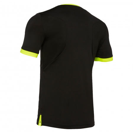 Футболка спортивная MACRON ARCTURUS SHIRT BLACK/NEON YELLOW