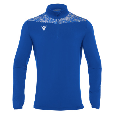 Толстовка тренировочная MACRON TIBER 1/4 ZIP TOP ROYAL BLUE/WHITE
