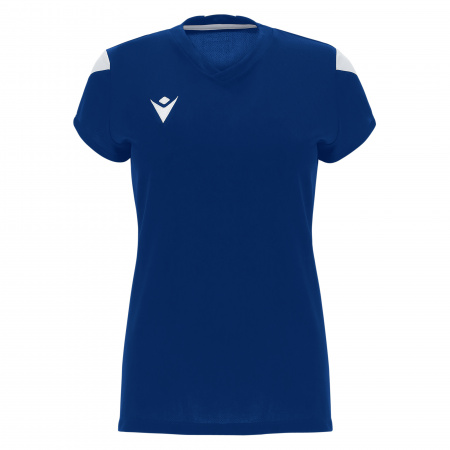 Футболка спортивная женская MACRON OXYGEN SHIRT ROYAL BLUE/WHITE