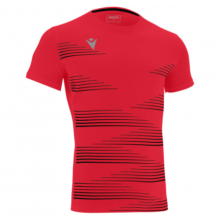 Футболка спортиная MACRON IVAN SHIRT RED/BLACK