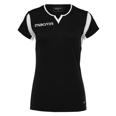 Футболка спортивная MACRON FLUORINE SHIRT BLACK/WHITE
