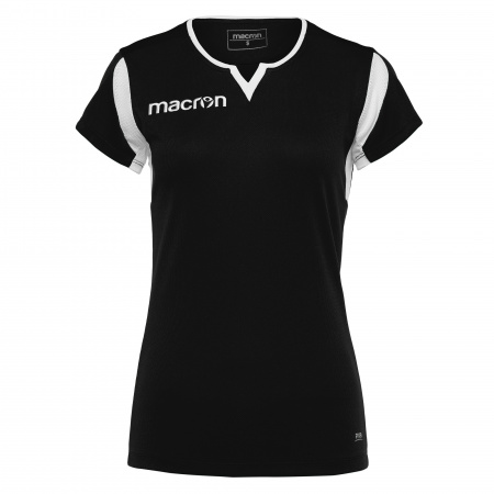Футболка спортивная MACRON FLUORINE SHIRT BLACK/WHITE