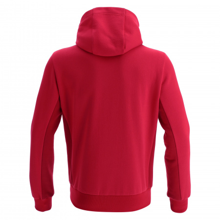Олимпийка спортивная MACRON TRUMPET FULL ZIP HOODED SWEATSHIRT RED/DARK RED