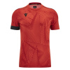 Футболка спортивная MACRON JUAN III ICON MATCH DAY SHIRT CLAY RED/BLACK