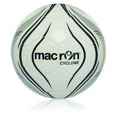 Мяч футбольный тренировочный MACRON CYCLONE N.5 WHITE/BLACK