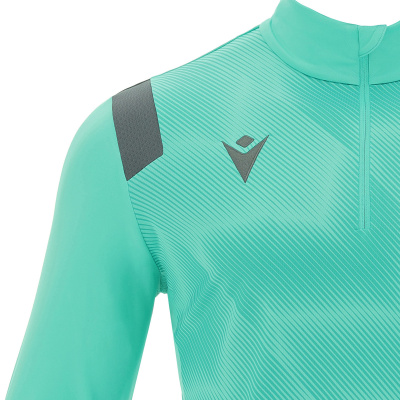 Толстовка тренировочная MACRON PURUS TRAINING 1/4 ZIP TOP TURQUOISE/ANTHRACITE