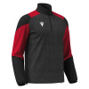 Толстовка тренировочная MACRON CUZCO TRAINING 1/4 ZIP TOP BLACK/RED