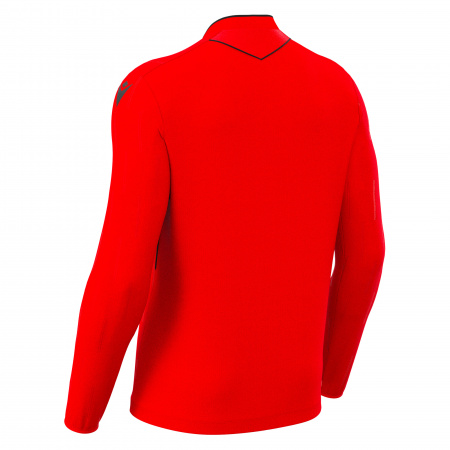 Футболка судейская проф. MACRON MENDEZ ECO SHIRT LS BRIGHT RED/BLACK