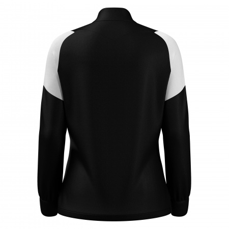 Олимпийка парадная женская MACRON VALKYRIA FULL ZIP TOP BLACK/WHITE