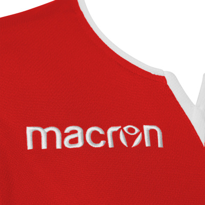 Футболка спортивная MACRON FLUORINE SHIRT RED/WHITE