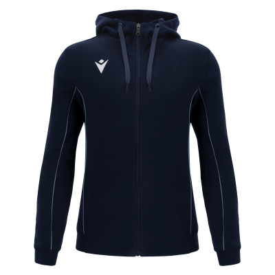 Худи MACRON STAGE ECO SUSTAINABLE COTTON FULL ZIP HOODED SWEATSHIRT NAVY/LIGHT NAVY