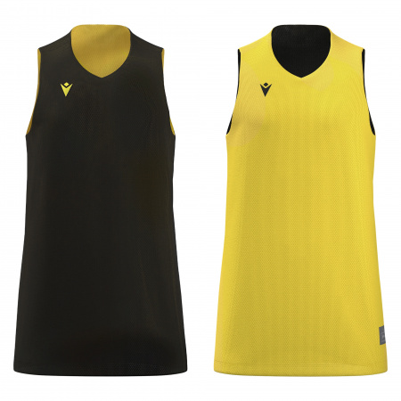 Майка спортивная MACRON IDAHO JERSEY REVERSIBLE BLACK/YELLOW