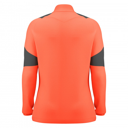 Толстовка тренировочная женская MACRON CHANTICO TRAINING 1/4 ZIP TOP NEON CORAL/ANTHRACITE