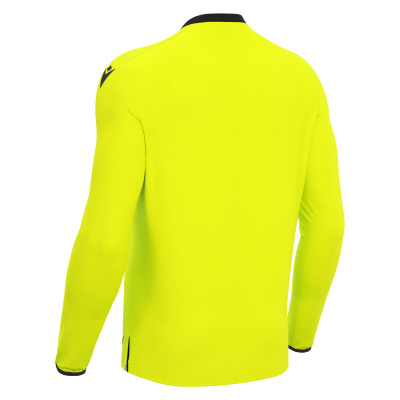Футболка судейская проф. MACRON FRISK SHIRT LS NEON YELLOW/BLACK
