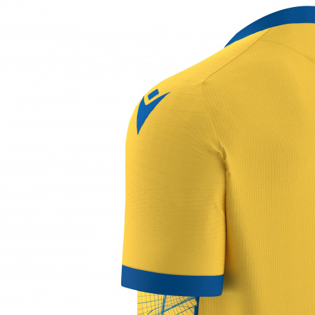 Футболка спортивная MACRON WYVERN ECO SHIRT YELLOW/ROYAL BLUE
