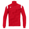 Олимпийка спортивная MACRON BENDIS MICRO FULL LENGTH ZIP TOP RED/WHITE