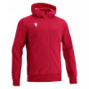 Олимпийка спортивная MACRON TRUMPET FULL ZIP HOODED SWEATSHIRT RED/DARK RED