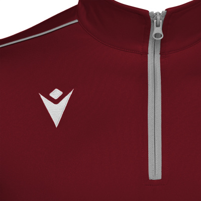 Толстовка тренировочная MACRON HAVEL 1/4 ZIP TOP CARDINAL