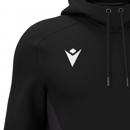 Худи спортивное MACRON FENDERS HOODED SWEATSHIRT BLACK/DARK GREY