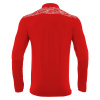 Толстовка тренировочная MACRON TIBER 1/4 ZIP TOP RED/WHITE