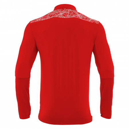 Толстовка тренировочная MACRON TIBER 1/4 ZIP TOP RED/WHITE