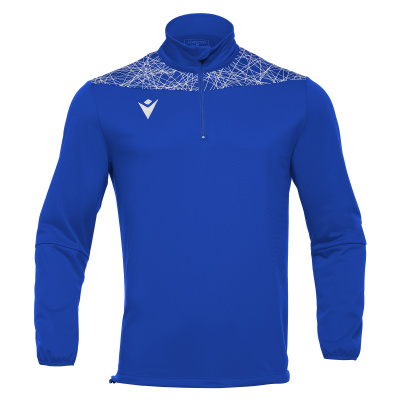 Толстовка тренировочная MACRON TAGUS 1/4 ZIP TOP ROYAL BLUE/WHITE