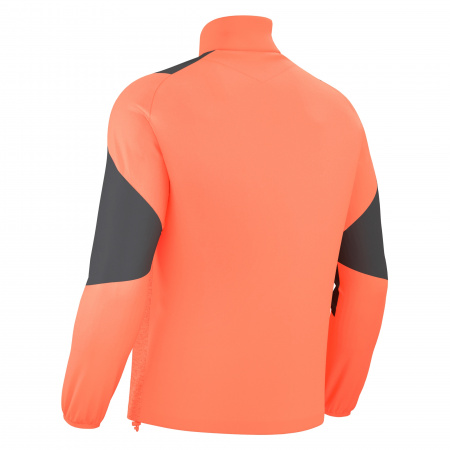 Толстовка тренировочная MACRON CUZCO TRAINING 1/4 ZIP TOP NEON CORAL/ANTHRACITE