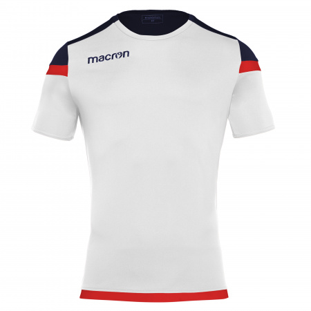 Футболка спортивная MACRON TITAN SHIRT WHITE/RED/NAVY