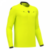 Футболка судейская проф. MACRON FRISK SHIRT LS NEON YELLOW/BLACK