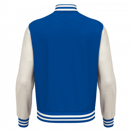 Куртка спортивная MACRON FIDDLE VARSITY COLLEGE JACKET ROYAL BLUE/OFFWHITE