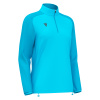 Толстовка тренировочная женская MACRON LENA TRAINING 1/4 ZIP TOP NEON SKY/DARK NEON SKY