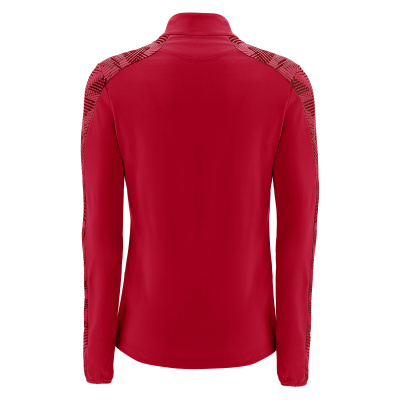 Толстовка тренировочная женская MACRON DORA TRAINING 1/4 ZIP TOP RED/DARK RED