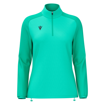 Толстовка тренировочная женская MACRON LENA TRAINING 1/4 ZIP TOP TURQUOISE/DARK TURQUOISE
