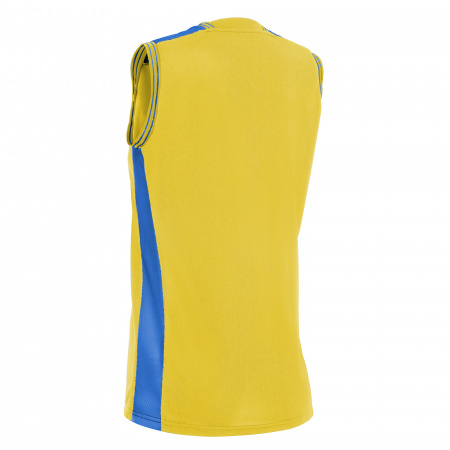 Майка спортивная MACRON RADON WOMAN SHIRT YELLOW/ROYAL BLUE