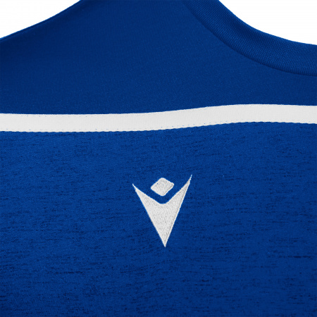 Футболка спортивная х/б MACRON COUNTRY T-SHIRT ROYAL BLUE/WHITE