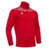 Толстовка тренировочная MACRON TAGUS 1/4 ZIP TOP RED/WHITE