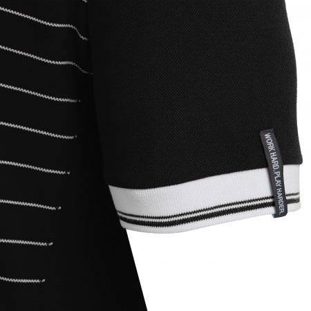 Поло парадное MACRON JUNGLE POLO BLACK/WHITE