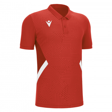 Поло парадное MACRON RAP POLO RED/WHITE
