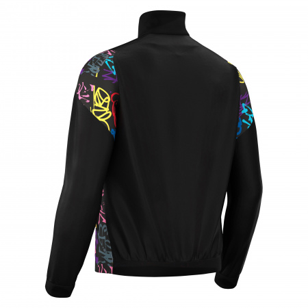 Олимпийка спортивная MACRON PROMETHEUS FULL LENGTH ZIP TOP BLACK/GRAFFITI