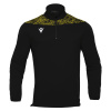 Толстовка тренировочная MACRON TAGUS 1/4 ZIP TOP BLACK/YELLOW