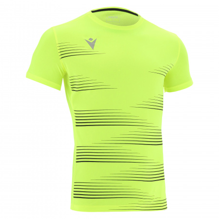 Футболка спортиная MACRON IVAN SHIRT NEON YELLOW/BLACK
