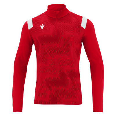 Толстовка тренировочная MACRON PURUS TRAINING 1/4 ZIP TOP RED/WHITE