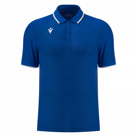 Поло парадное MACRON AULOS POLO ROYAL BLUE/WHITE