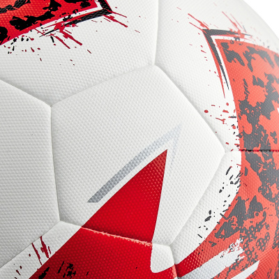 Мяч футбольный MACRON DEW XI FOOTBALL MATCH DAY BALL WHITE/RED