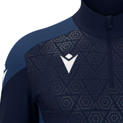 Толстовка тренировочная MACRON YARUGA TRAINING 1/4 ZIP TOP NAVY/LIGHT NAVY